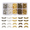 1 Box 200Pcs 10 Styles Wing/Butterfly Tibetan Style Alloy Beads TIBEB-TA0001-25-8