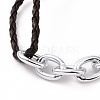 Fashion Braided Bracelets X-BJEW-JB00848-09-2