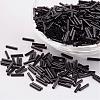 Glass Bugle Beads SEED-E001-6mm-49#-1
