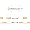 Golden Plated Handmade Enamel Beaded Chains CHC-H101-01G-L-2
