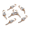 Eco-Friendly Alloy Enamel Pendants ENAM-T011-84D-NR-1
