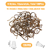 SUPERFINDINGS 108Pcs 9 Style Brass Earring Hooks KK-FH0006-11-2