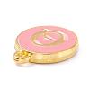 Golden Plated Alloy Enamel Charms ENAM-Q437-14Q-2