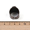 Brass with Natural Labradorite Cuff Rings RJEW-Z112-02R-01-5