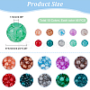  460Pcs 10 Colors Imitation Jade Glass Beads Strands DGLA-NB0001-04-2