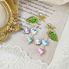 100Pcs 10 Colors Transparent Glass Beads GLAA-CJ0001-56-9