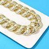 Electroplated CCB Curb Chain Necklace & Bracelets Set SJEW-G084-01G-3