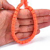 Handmade Polymer Clay Bead Strands CLAY-ZX006-01O-6