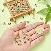 50Pcs Brass Enamel Connector Charms KK-CJ0001-83-4