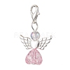Heart Angel Acrylic Pendant Decorations HJEW-JM02538-01-3