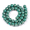 Electroplate Opaque Glass Beads Strands GLAA-T032-P8mm-AB12-2