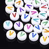 Initial Acrylic Beads OACR-E001-20V-1