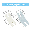 HOBBIESAY 4Pcs 2 Style Sewing Machine Stitching Plate KY-HY0001-09-2