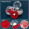 CHGCRAFT 40Pcs Octagon Transparent Plastic Ring Boxes CON-CA0001-020-6