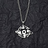 Non-Tarnish 201 Stainless Steel Pendant Necklaces for Man NJEW-Q336-02J-P-2