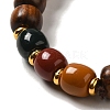Wood Bead Bracelets BJEW-B080-27D-2