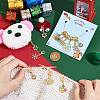 Christmas Theme Snowflake Stitch Markers HJEW-AB00184-3