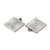 316L Surgical Stainless Steel Pendants STAS-F297-03P-2