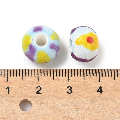 Handmade Porcelain European Beads PORC-C009-01B-1