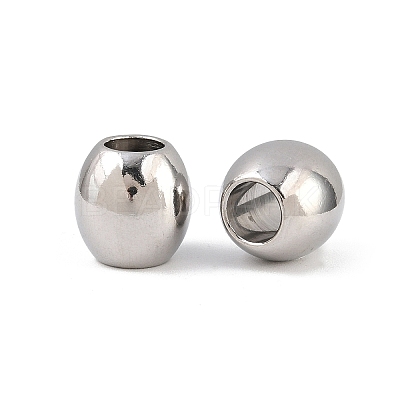 Tarnish Resistant 304 Stainless Steel European Beads LS-STAS-E034-4-1