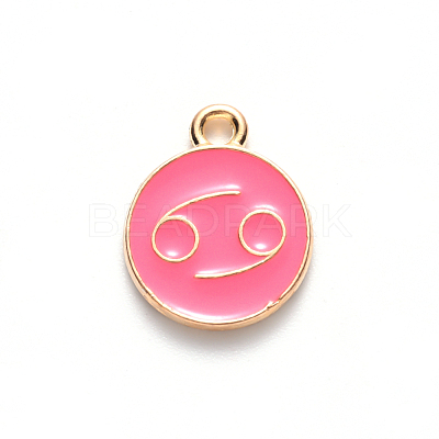 Alloy Enamel Pendants ENAM-S124-01B-03D-1