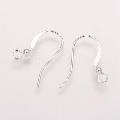 Brass French Earring Hooks X-KK-Q365-S-NF-1