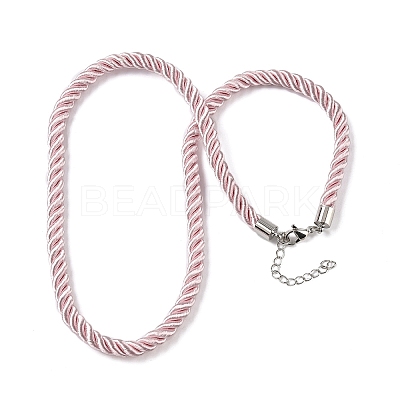 5MM Nylon Twisted Cord Necklace Making FIND-G096-01P-1