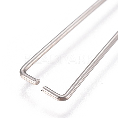 Tarnish Resistant 304 Stainless Steel Ice Pick Pinch Bails X-STAS-K189-A01-S-1