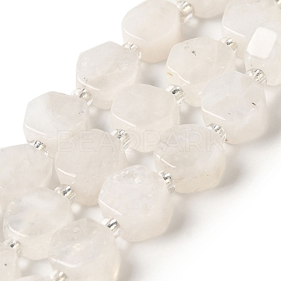 Natural Rainbow Moonstone Beads Strands G-P534-A06-02-1