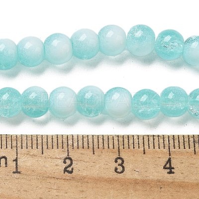 Crackle Glass Beads Strands GLAA-U001-6mm-02-1