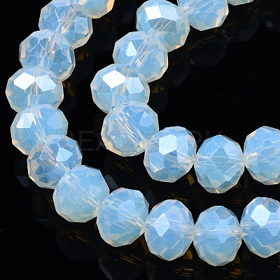 Electroplate Glass Beads Strands EGLA-A034-J8mm-A10-1