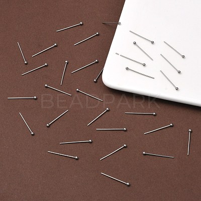 Tarnish Resistant 304 Stainless Steel Ball Head Pins X-STAS-M010-20mm-01-1