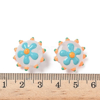 Baking Paint Glass Enamel Beads LAMP-S080-03G-1