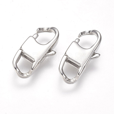 Tarnish Resistant 304 Stainless Steel Lobster Claw Clasps STAS-O114-056B-P-1