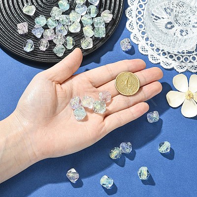 20Pcs 5 Colors Handmade Foil Glass Beads FOIL-YW0001-06-1