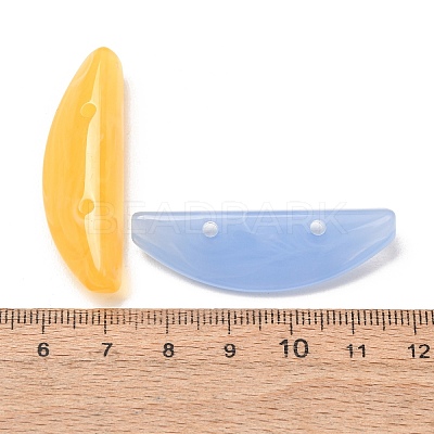 Two-Tone Imitation Gemstone Acrylic Beads AC-CBA7B05-01-1