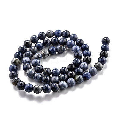 Natural Dumortierite Quartz Beads Strands G-L574-07B-1