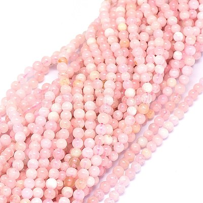 Natural Morganite Beads Strands G-F602-12-4mm-1