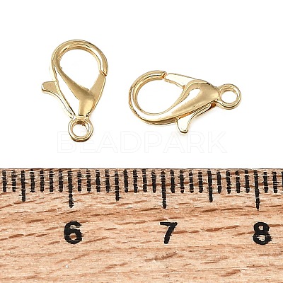 Brass Lobster Claw Clasps KK-CBA1A60-16G-1