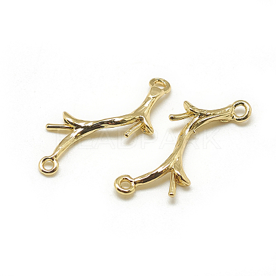 Brass Peg Bails Pendants X-KK-T032-144G-1