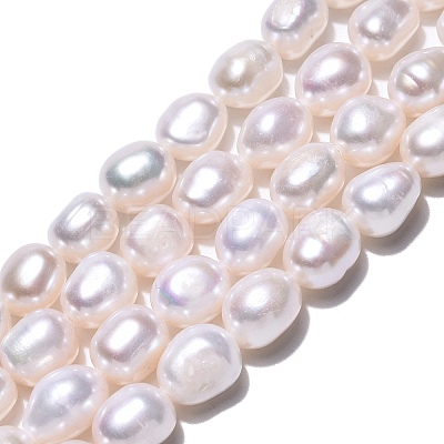 Natural Cultured Freshwater Pearl Beads Strands PEAR-N014-07L-01-1