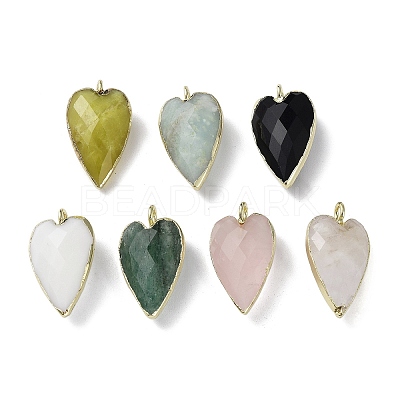 Natural Mixed Stone Pendants G-G012-12G-A-1