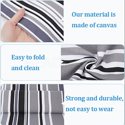 2Pcs Stripe Chair Cloth Canvas AJEW-GF0012-01B-1