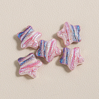 15Pcs Printed Resin Beads RESI-CJC0006-036H-1