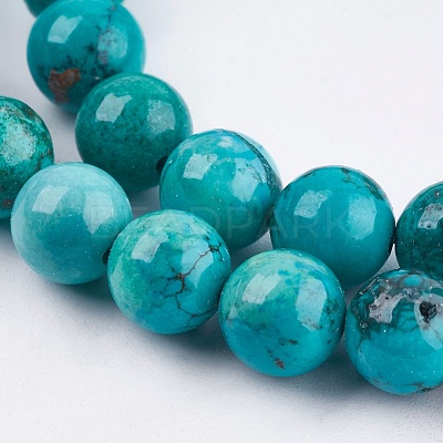 Natural Magnesite Beads Strands TURQ-F010-02-1