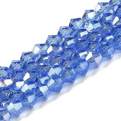 Transparent Electroplate Glass Beads Strands LS-GLAA-F029-2mm-A07-1