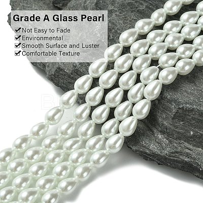 Glass Pearl teardrop X-HY-O001-B-02-1