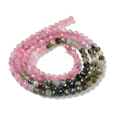 Natural Tourmaline Beads Strands G-P514-A04-04-1