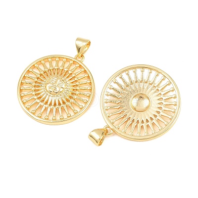 Brass Pendants KK-D232-17G-03-1