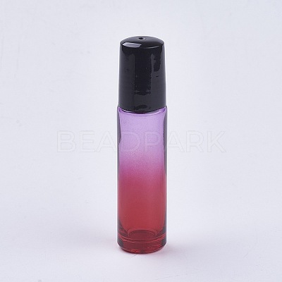 10ml Glass Gradient Color Essential Oil Empty Roller Ball Bottles X-MRMJ-WH0011-B04-10ml-1